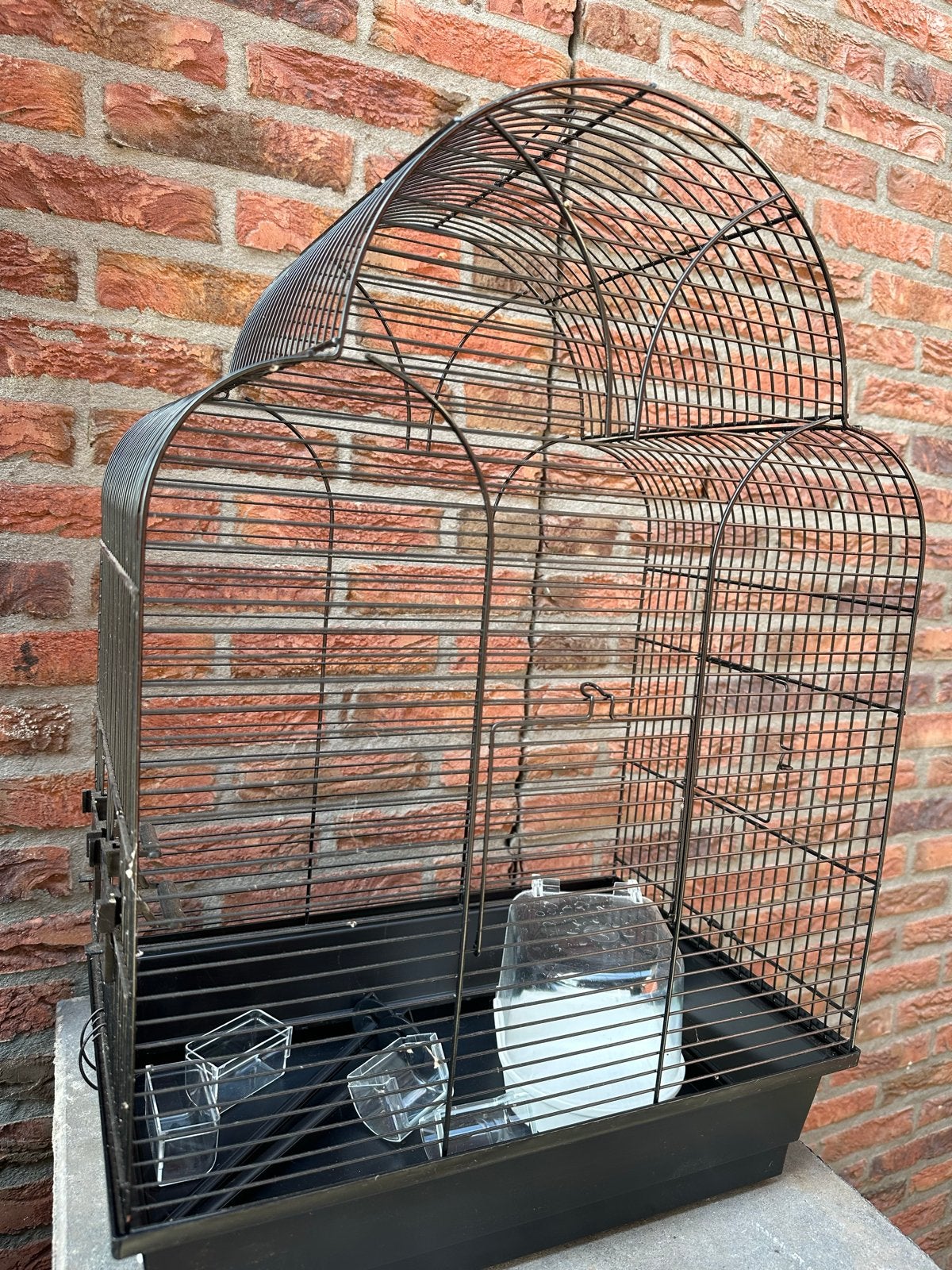 Vogelkooi nieuw zwart, Ophalen, Nieuw, Metaal, Vogelkooi