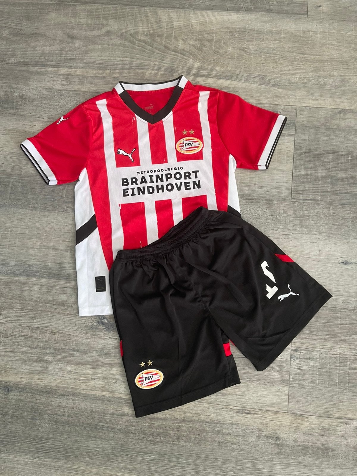 PSV voetbaltenue maat 146:152, Maat XS of kleiner, Ophalen of Verzenden, Zo goed als nieuw, Set