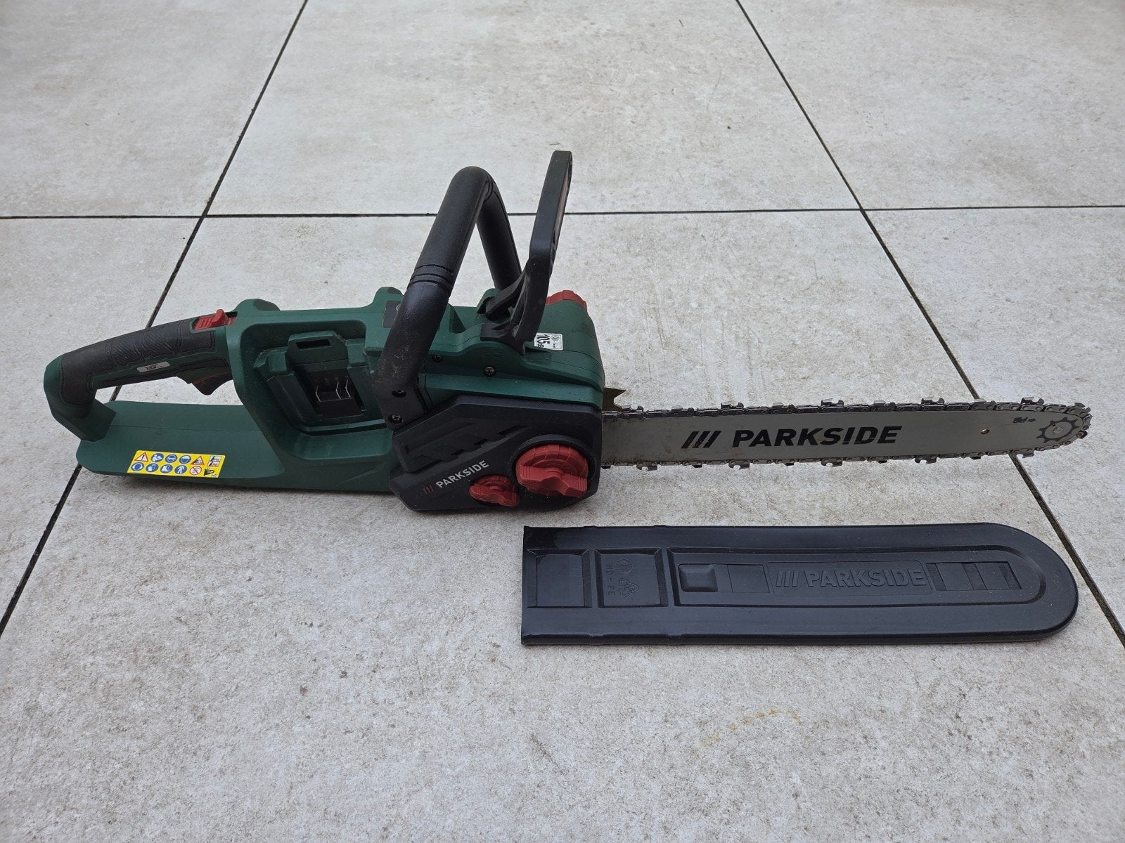 Kettingzaag Parkside PKSA 40-Li B2 excl accu, Gebruikt, 70 mm of meer, Kettingzaag, 600 tot 1200 watt