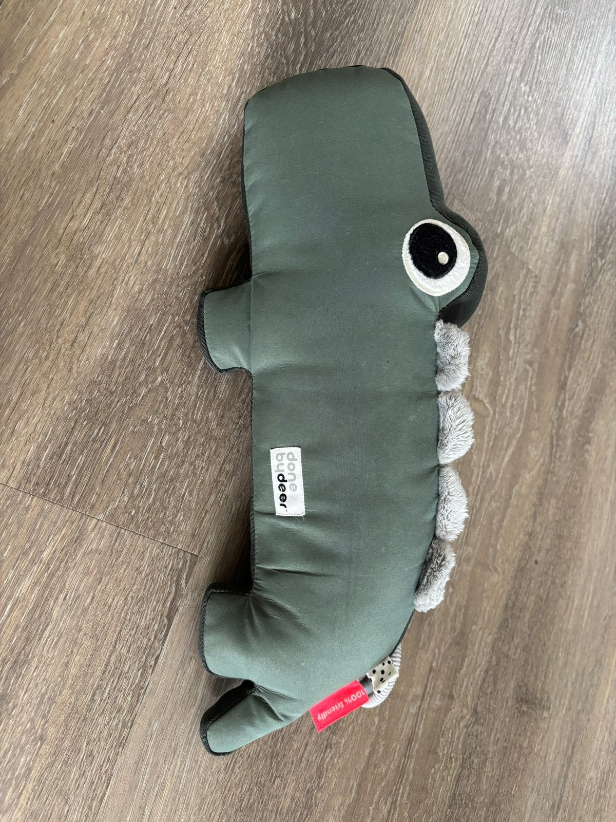 Done by Deer Croco speelmatras/kussen, Kinderen en Baby's, Speelgoed | Babyspeelgoed, Ophalen, Zo goed als nieuw, Overige typen
