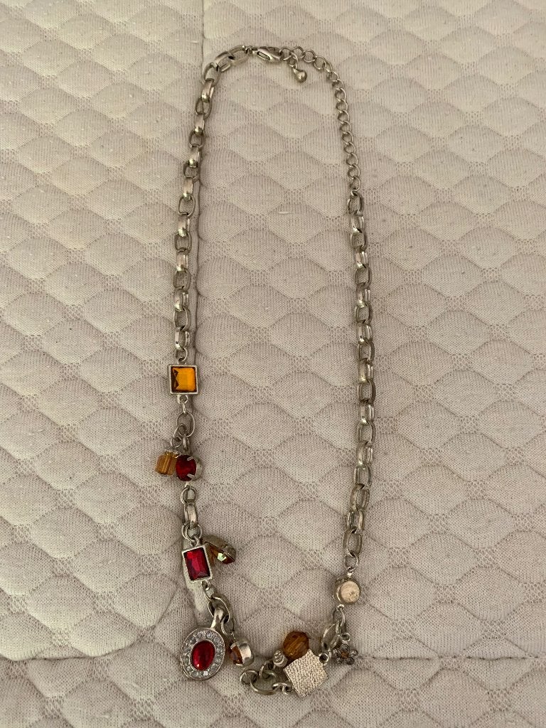 Dames ketting, Ophalen of Verzenden, Zo goed als nieuw, Zilver, Overige materialen