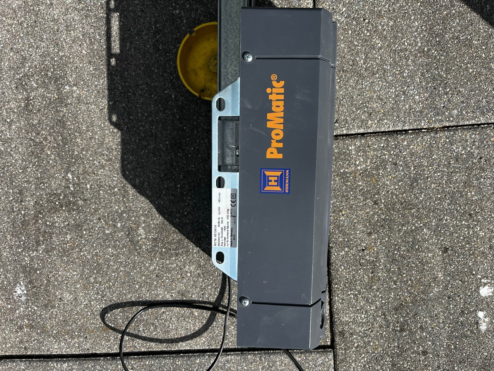 Hörmann ProMatic Garagedeuropener met rail, Ophalen, Gebruikt, 120 cm of meer, Garagedeur