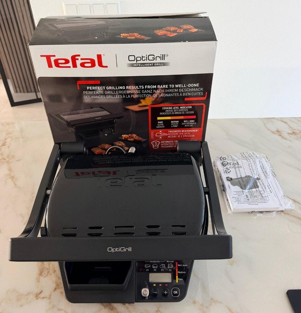 Tefal OptiGrill Intelligent Grill, Ophalen, Zo goed als nieuw, Tafelgrill
