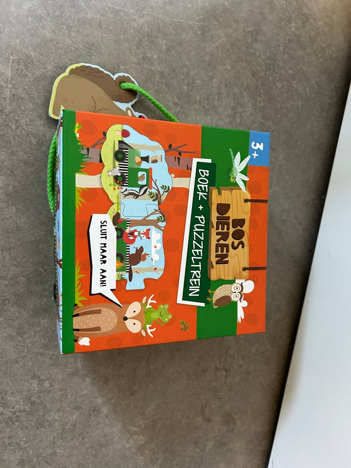 Voorleesboek + Puzzeltrein 'Bosdieren', Ophalen, Jongen of Meisje, Zo goed als nieuw, Voorleesboek
