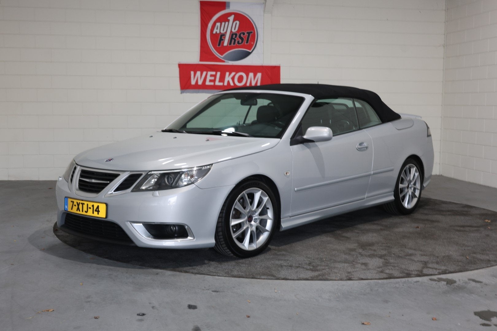 Saab 9-3 Cabrio 2.8 T V6 Aero Spring Edition Automaat Boekje, Auto's, Gebruikt, Zwart, 1675 kg, Cabriolet