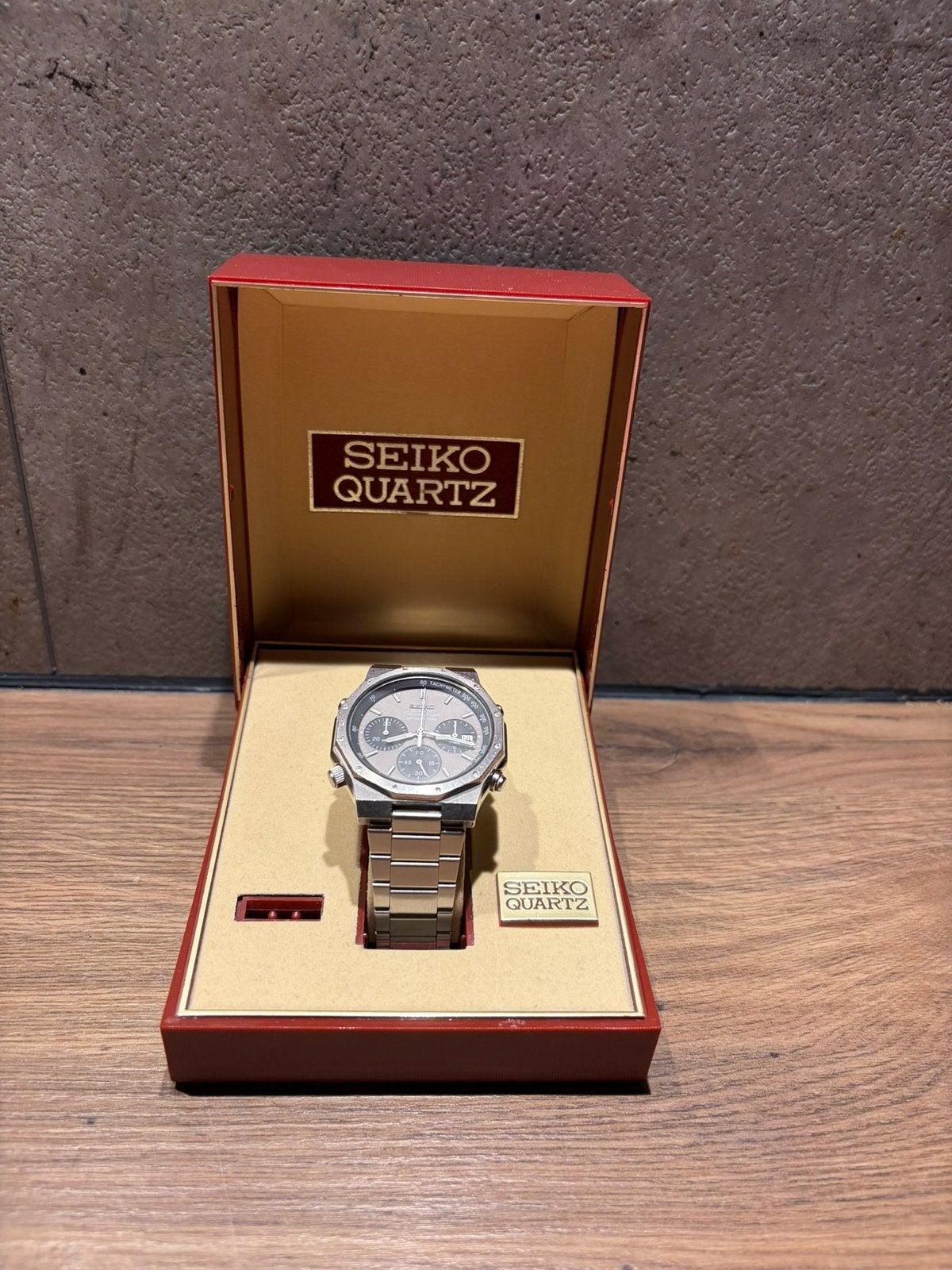 Seiko 7A38-7020 Vintage Chronograph 1982 – Royal Oak, Sieraden, Tassen en Uiterlijk, Gebruikt, Staal, Polshorloge, Ophalen of Verzenden
