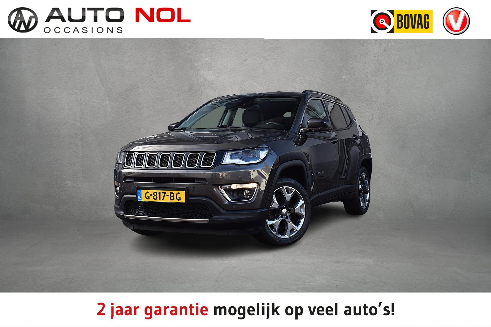 Jeep Compass 1.4 MultiAir Limited | Trekhaak | Leer | Beats, Auto's, Gebruikt, 4 cilinders, Handgeschakeld, SUV of Terreinwagen