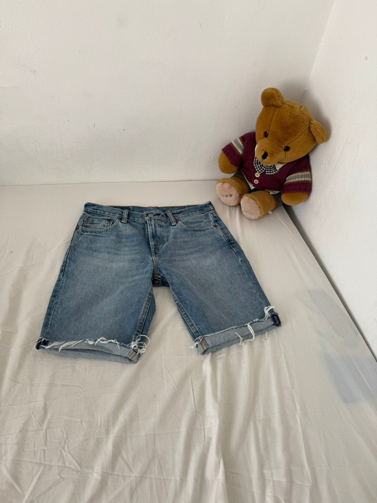 Vintage Levi’s jeans shorts, Kleding | Heren, Ophalen of Verzenden, Zo goed als nieuw, Blauw, W36 - W38 (confectie 52/54)