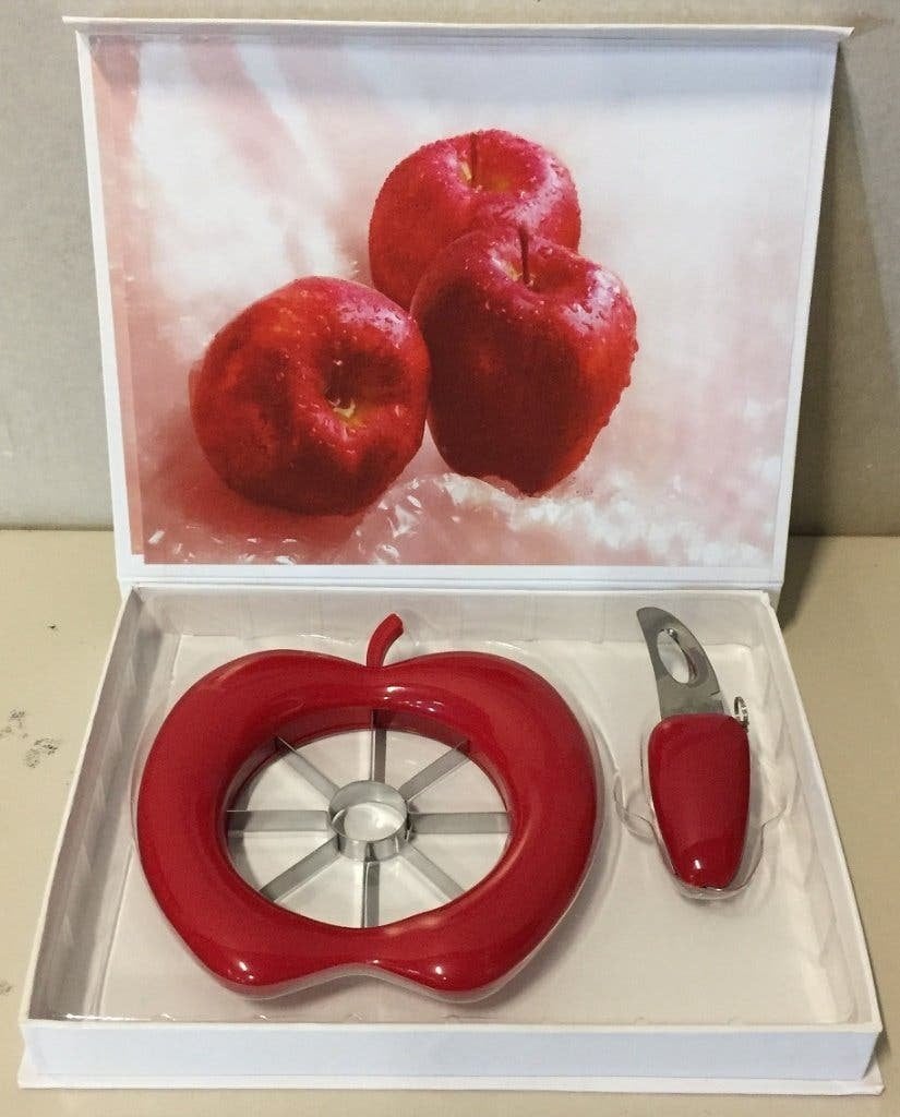 Appel schil/snij set 2dlg. Nieuw in geschenkverpakking, XD, Overige typen, Koperslagerstraat 21-B, Nieuw