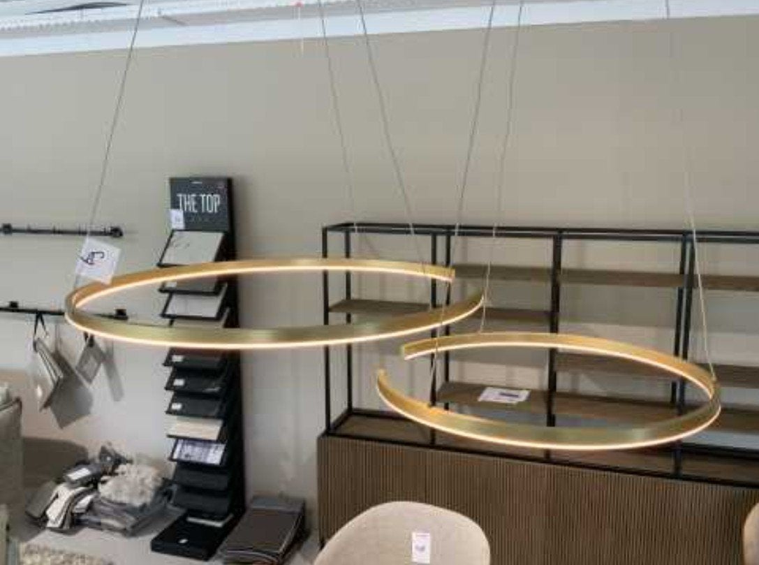 Set hanglampen 60 en 80 cm ø, Ophalen of Verzenden, Nieuw
