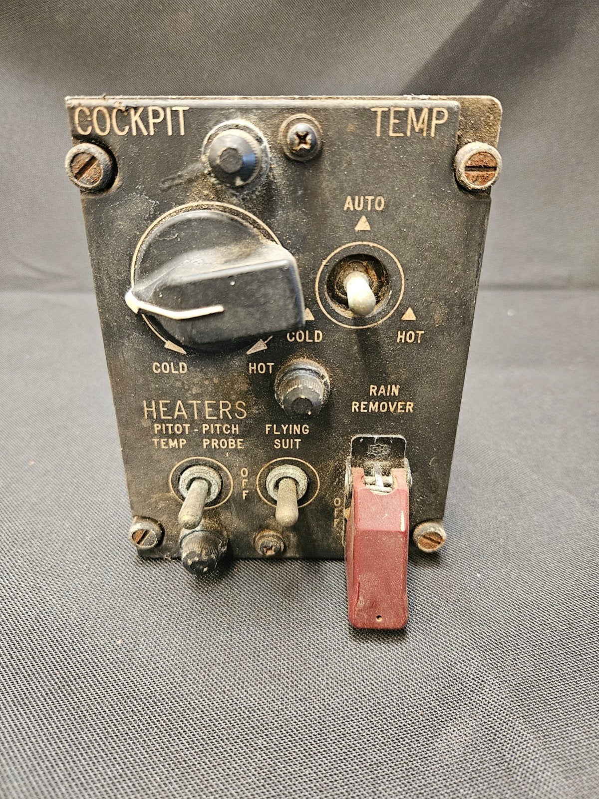 Vintage Vliegtuig Cockpit Bedieningspaneel - Zeldzaam, Onbekend@voorbeeld.com, Overige typen, Onbekend, Ophalen of Verzenden