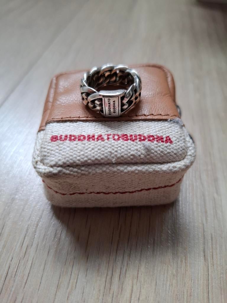 Buddha to Buddha ring maat 16, Sieraden, Tassen en Uiterlijk, Ringen, Ophalen of Verzenden, Dame of Heer, Zilver, Zilver