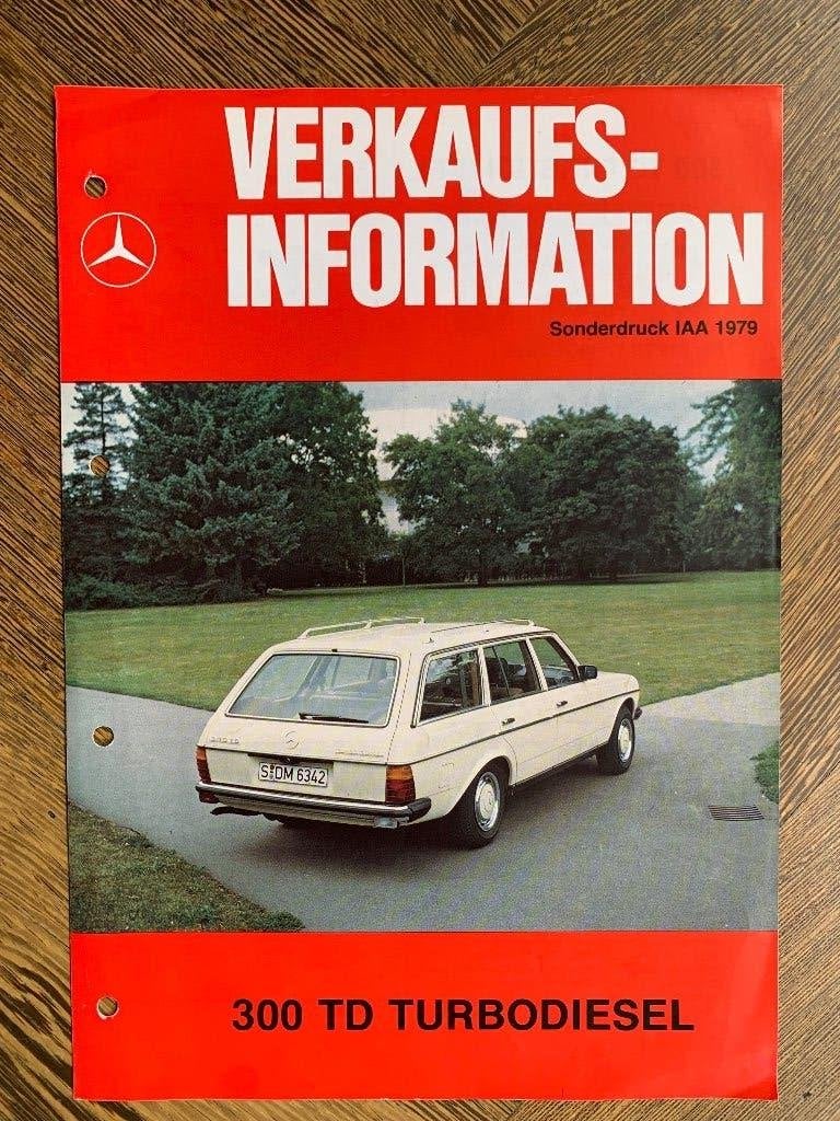 Verkaufsinformation Mercedes-Benz TE station 300TD S123 1979, Nieuw, Mercedes-Benz, Mercedes, Ophalen of Verzenden