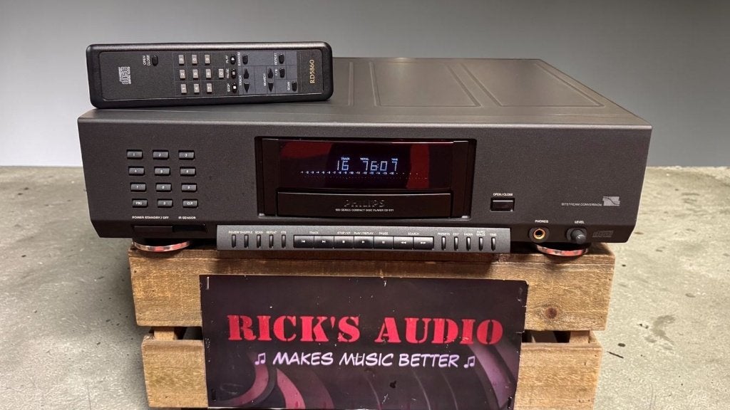 Philips CD931 CD‑speler • Bitstream‑DAC • MÉT AB + GARANTIE, Audio, Tv en Foto, Cd-spelers, Philips, Philips CD931/01S inclusief afstandsbediening