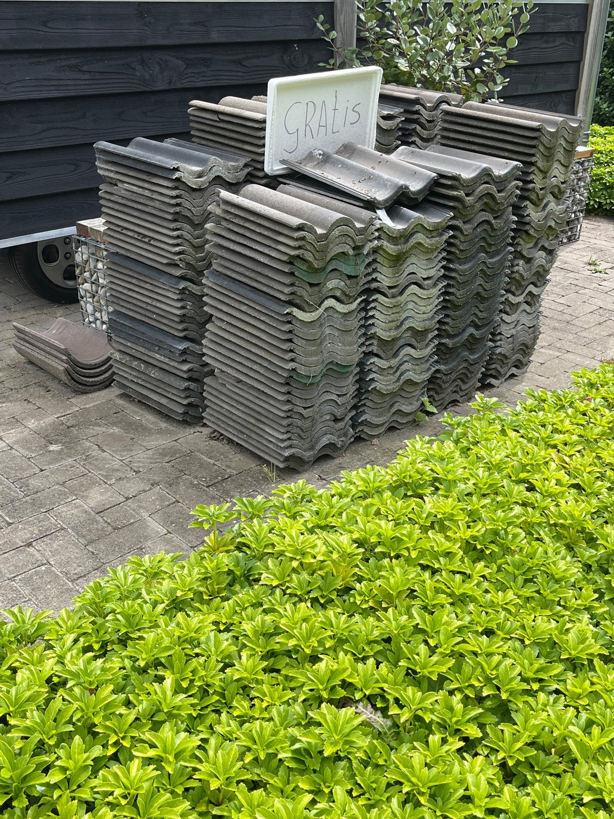 Gebruikte dakpannen - Gratis af te halen, Ophalen, Gebruikt, Steen of Klei, 15 m² of meer