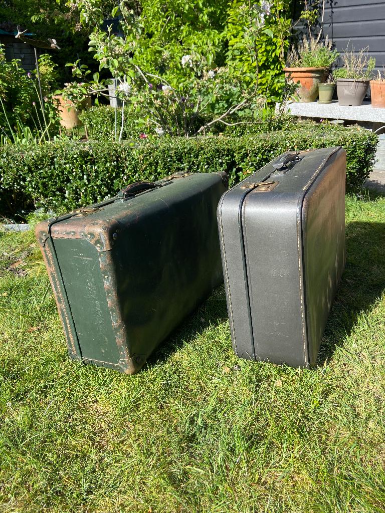 Brocante koffers, Antiek en Kunst, Curiosa en Brocante, Ophalen