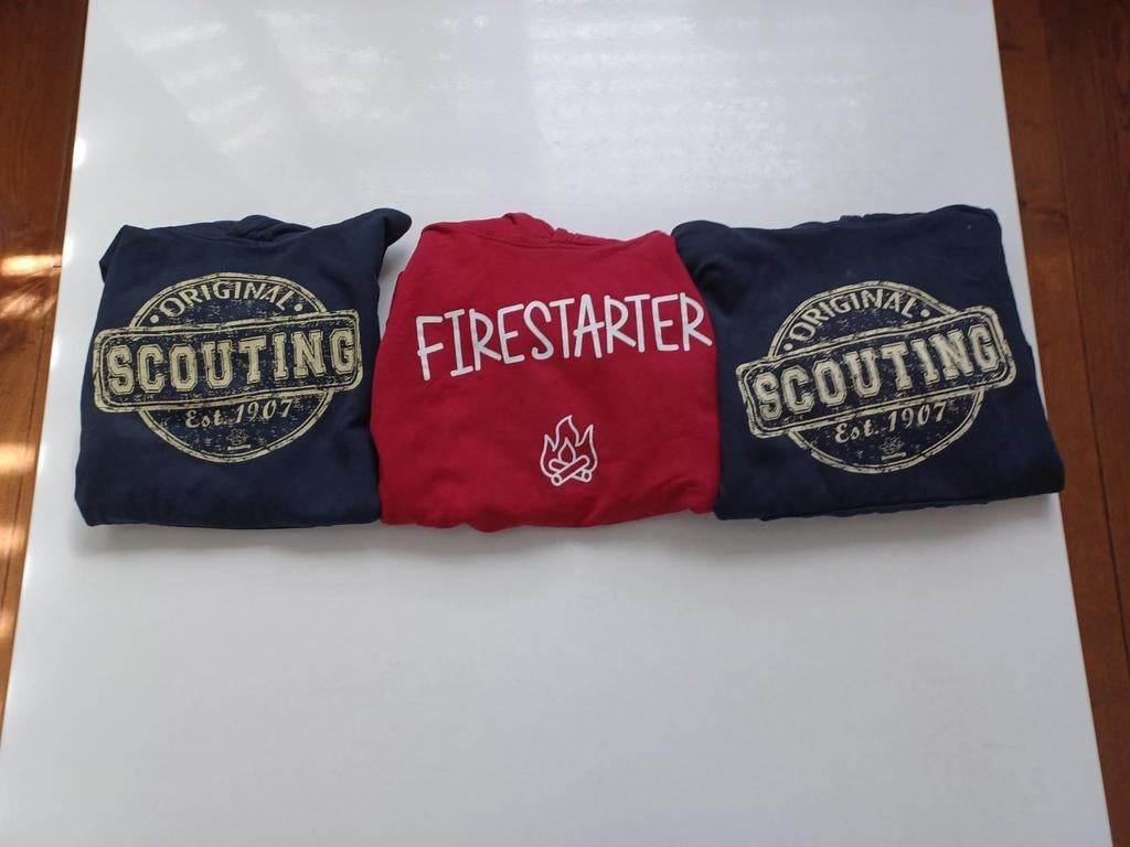 3 scouting hoodies maat 12/13 jaar, Ophalen of Verzenden, Gebruikt, Jongen, Trui of Vest