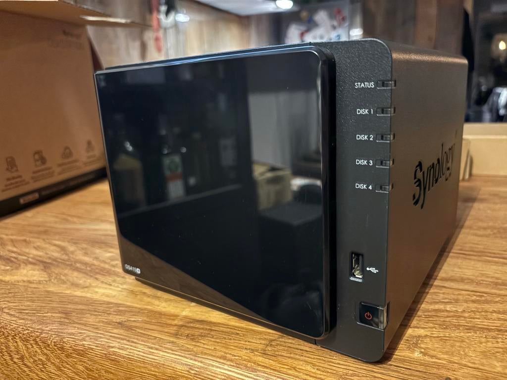 Synology DS415+ NAS met 4x 1TB HDD's, Computers en Software, NAS, Verzenden, Gebruikt