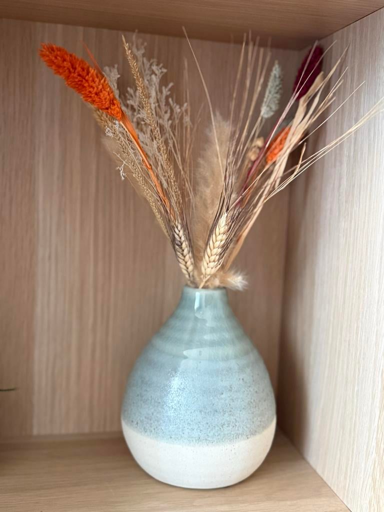 Crackle Glaze Keramische Vaas - Intratuin, Ophalen, Zo goed als nieuw, Groen, Aardewerk of Porselein
