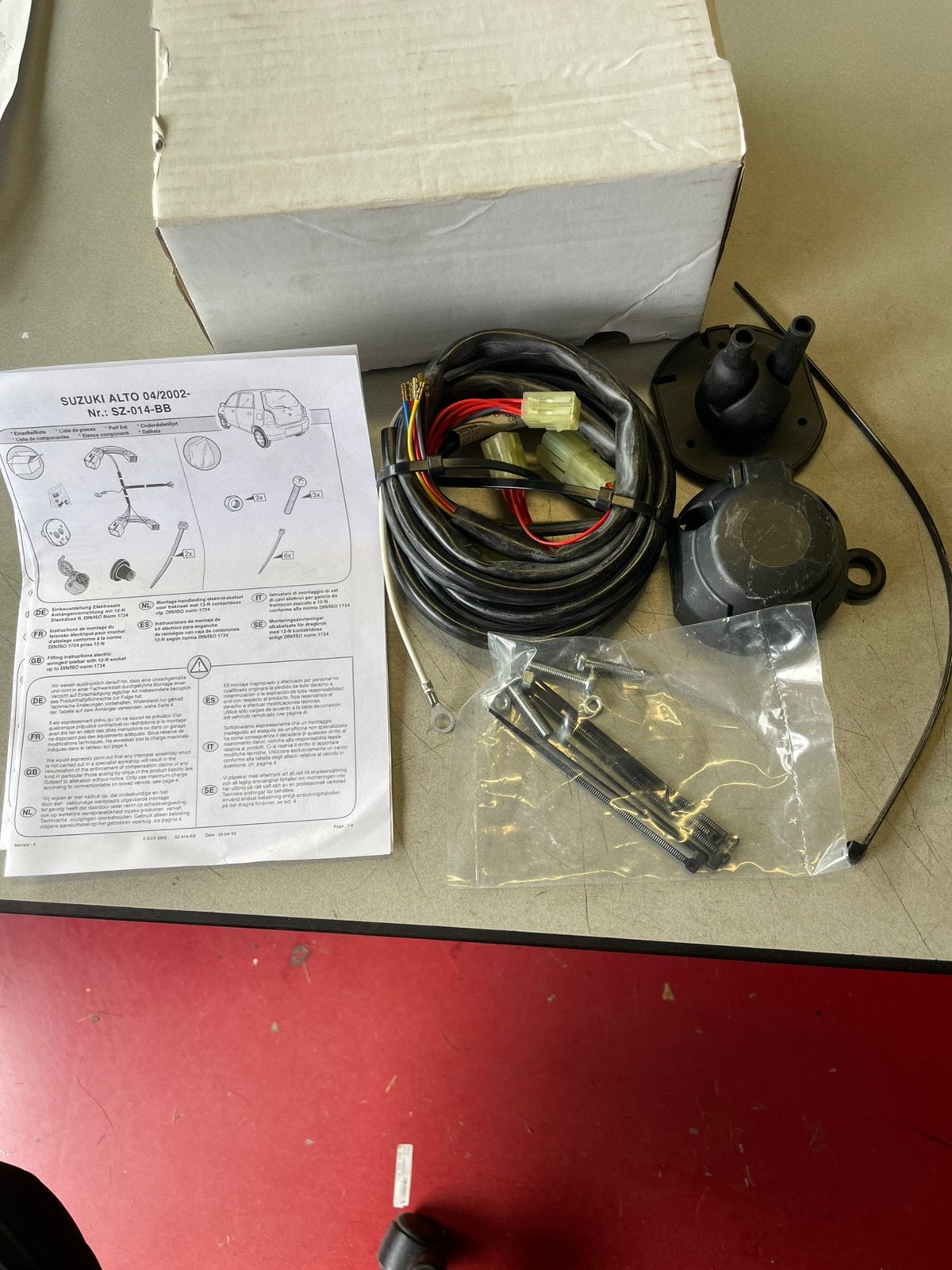 Nieuw ECS trekhaak Kabelset Suzuki Alto 06/02-12/07 7-polig, Ophalen of Verzenden, Nieuw