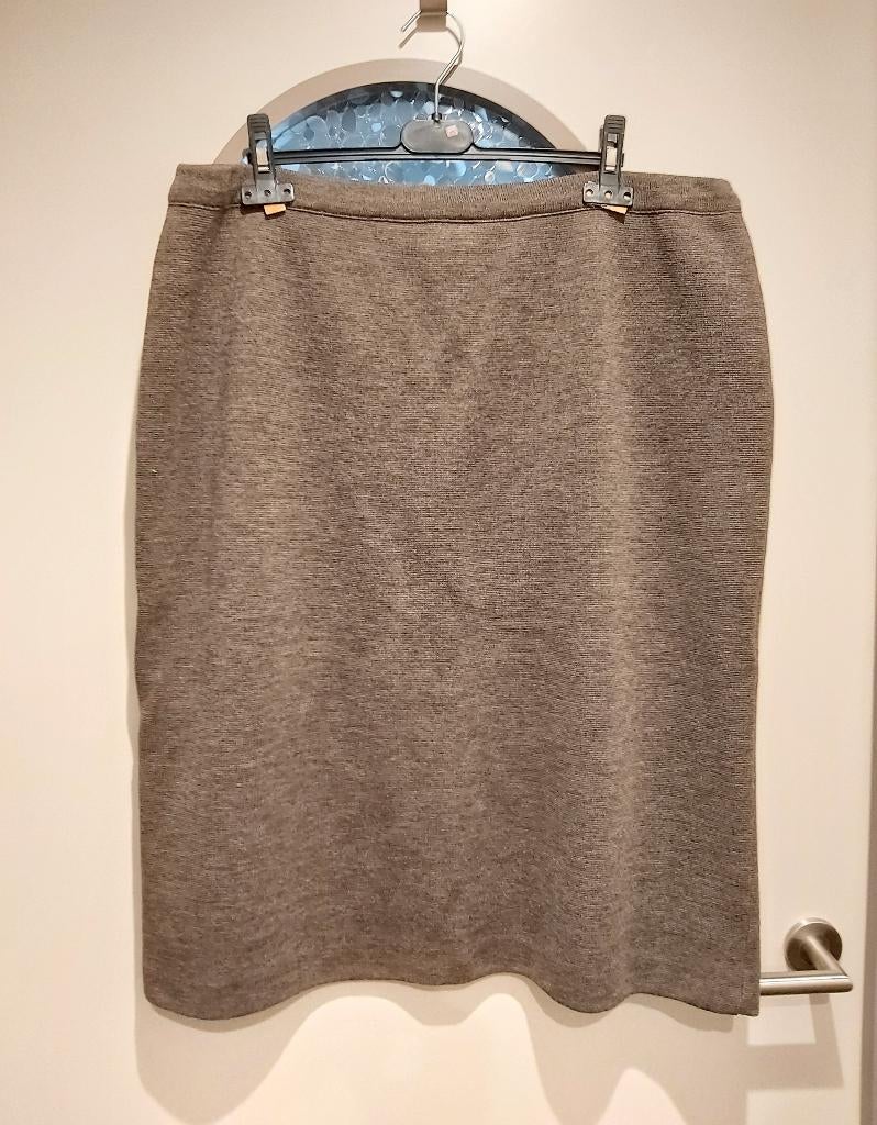 rok mt 52/54, Devernois, 60% wol, Kleding | Dames, Ophalen of Verzenden, Zo goed als nieuw, Bruin, Rok