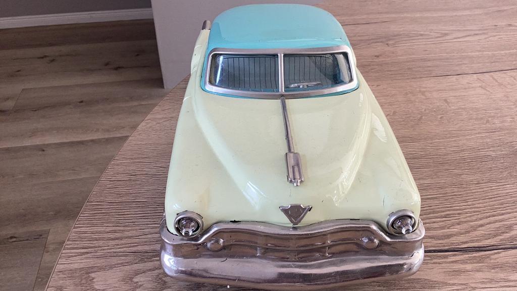 Blikken Cadillac coupe jaren 50, Antiek en Kunst, Antiek | Speelgoed, Ophalen of Verzenden