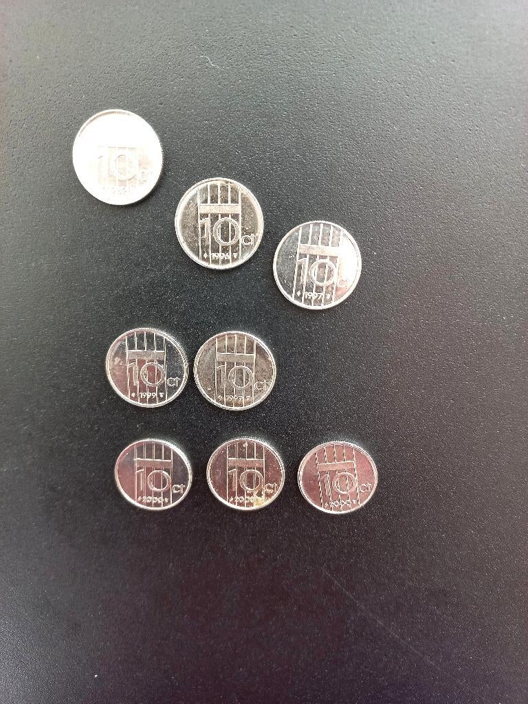 Munten Nederland 10 Centen 1982 -1996 -1997 -1999, Verzenden, Koningin Beatrix, 10 cent, Setje