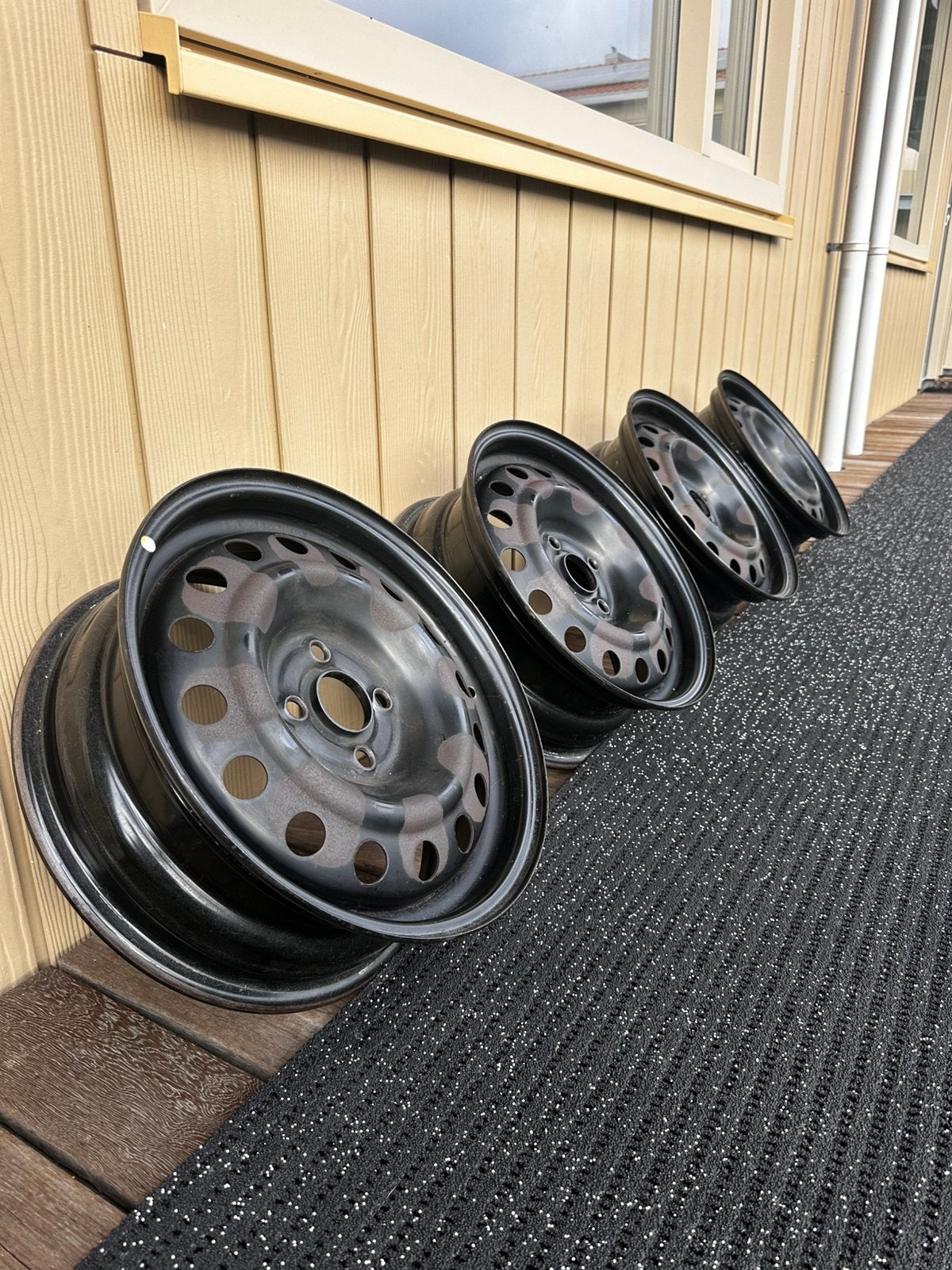 Stalen velgen 15 inch, 4x100, Ophalen, Gebruikt