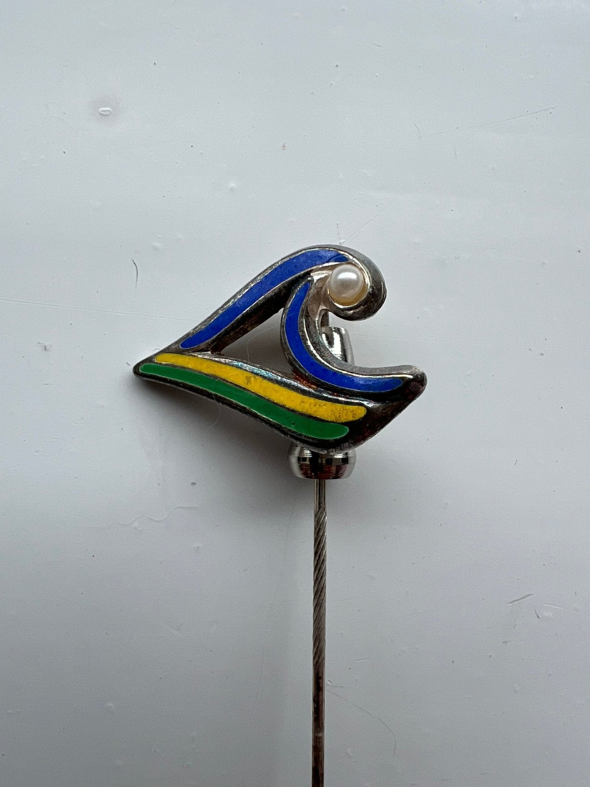 Originele Haagse Stadsspeld zilver met emaille, Ophalen of Verzenden, Zo goed als nieuw, Stad of Land, Speldje of Pin