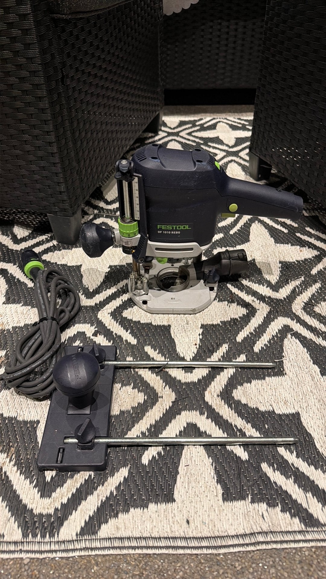 Festool OF 1010 REBQ-Plus Bovenfrees, Doe-het-zelf en Verbouw, Ophalen of Verzenden, Zo goed als nieuw, Elektrisch, Bovenfrees