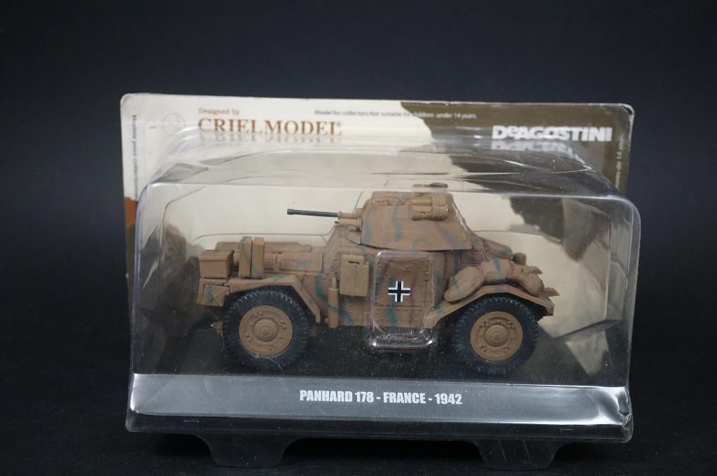 Criel / Deagostini Duitse Panhard pantserwagen - 1/43 - TOP, Ophalen of Verzenden, Zo goed als nieuw, Auto, Overige merken