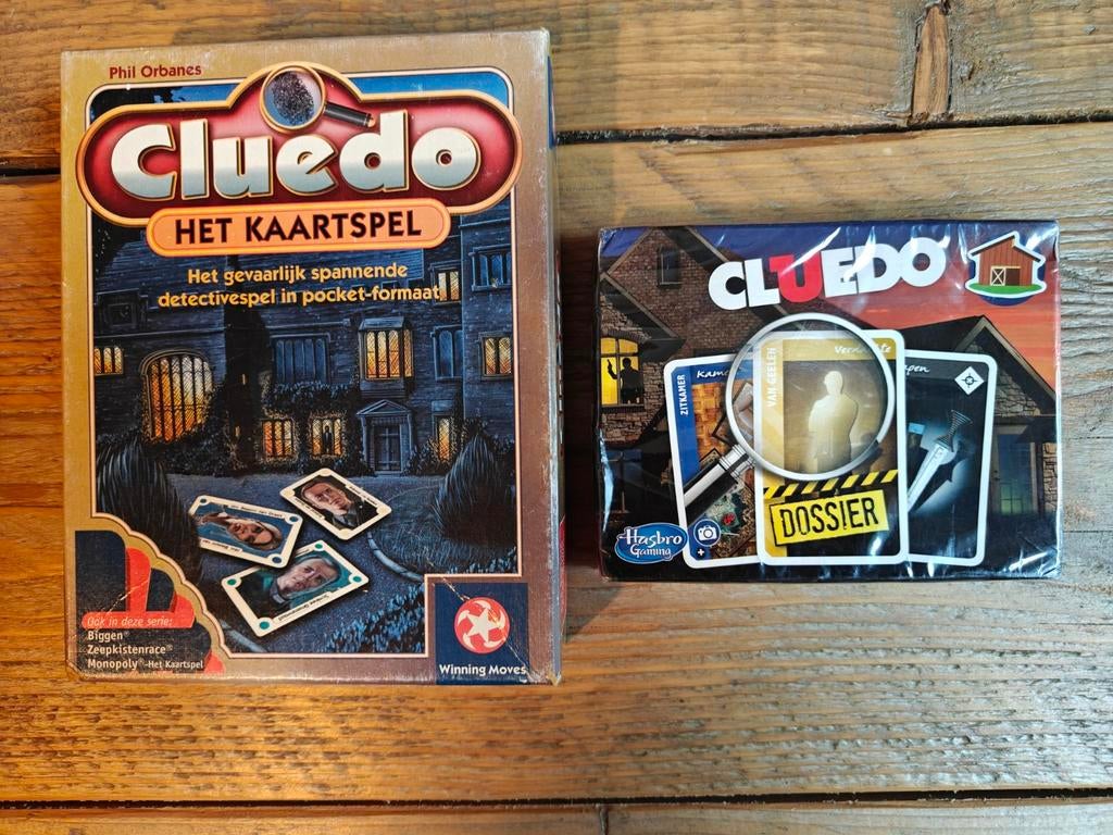 2 X Cluedo kaartspel., Hobby en Vrije tijd, Gezelschapsspellen | Kaartspellen, Ophalen of Verzenden, Hasbro., Hasbro, Hasbro.
