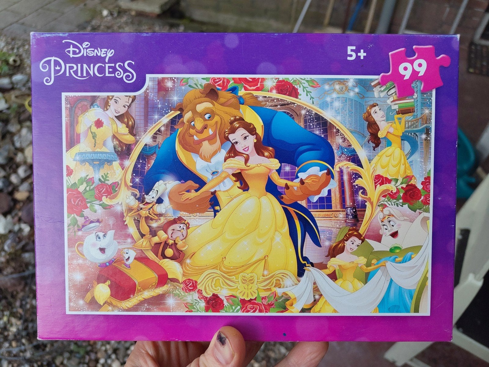 Disney Princess Belle en het Beest Puzzel 99 stukjes, Ophalen of Verzenden, Meer dan 50 stukjes, Gebruikt, 6 jaar of ouder