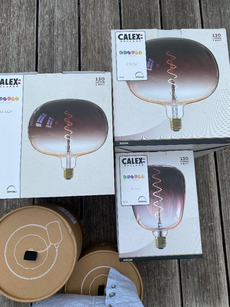 Calex XXL Design LED lampen set + Zara Home snoeren – NIEUW!, Ophalen of Verzenden, Nieuw, E27 (groot), Led-lamp
