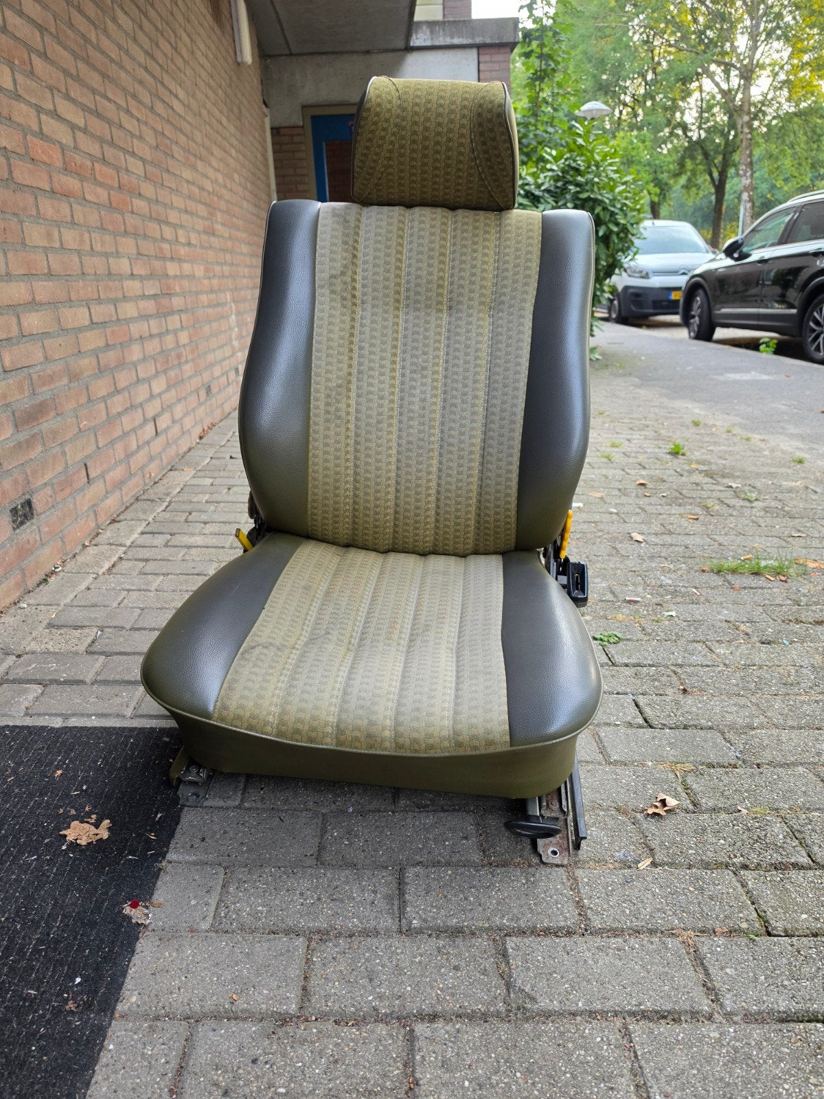 Mercedes C123 Coupé Groene voorstoelen en achterbank., Auto-onderdelen, Interieur en Bekleding, Ophalen of Verzenden, Gebruikt
