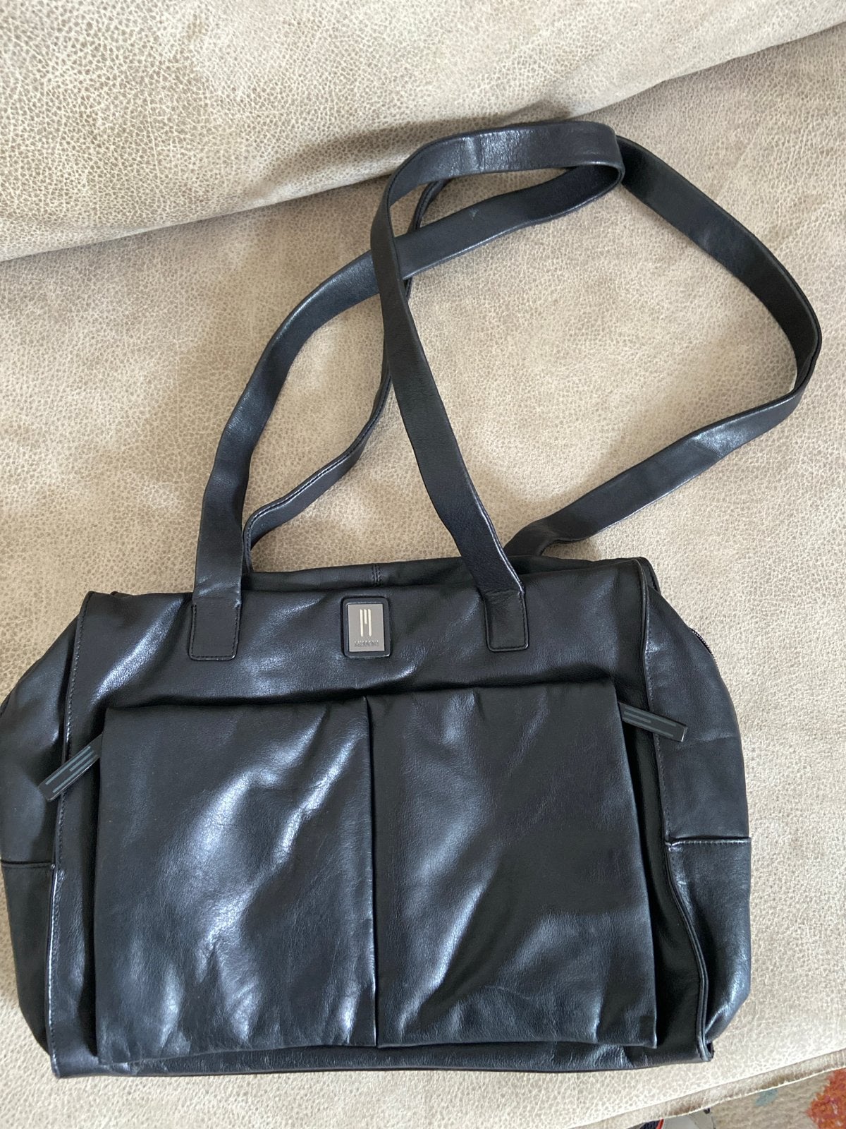 Missoni zwarte handtas met schouderband, Ophalen of Verzenden, Gebruikt, Zwart, Handtas