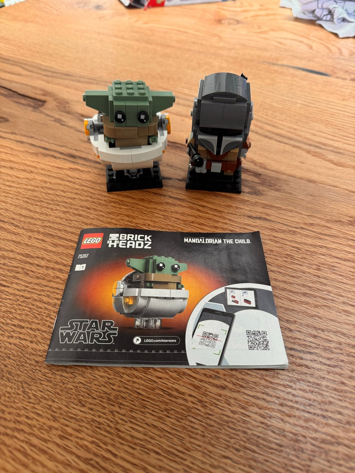 LEGO Star Wars 75317 Mandalorian & Het Kind Brick Headz, Ophalen of Verzenden