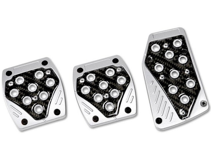 universeel sport pedalenset in Carbon-look/zilver, Ophalen of Verzenden