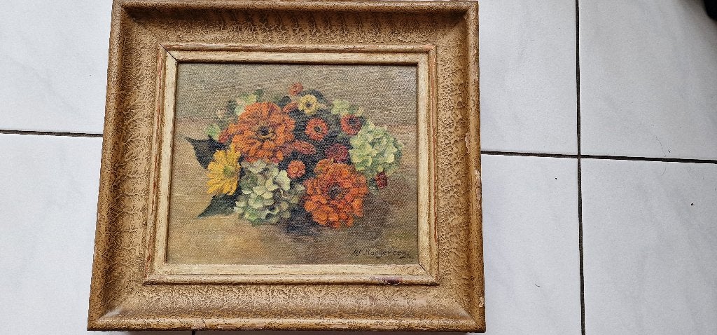 Hortensia, Goudsbloemen - D.M. Hoogeveen 1949, Ophalen of Verzenden