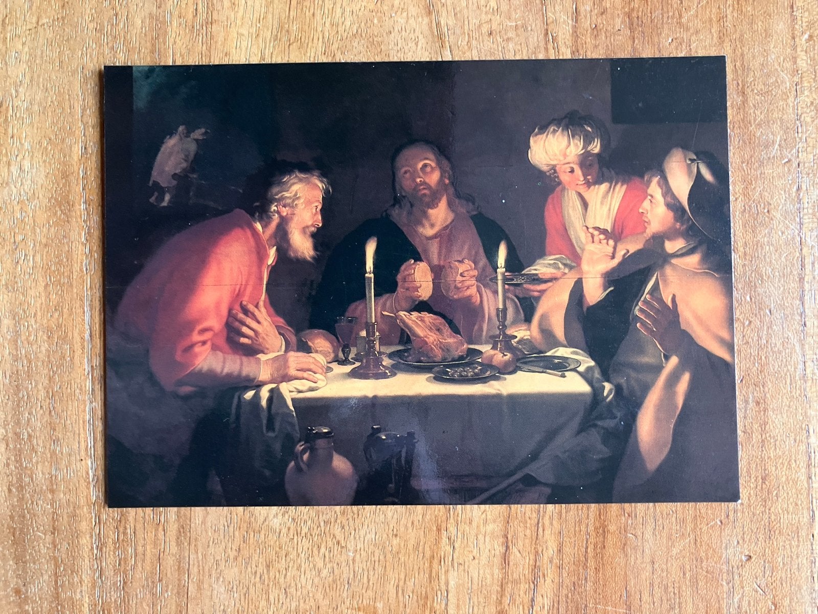 Abraham Bloemaert - De Emmaüsgangers, Ophalen of Verzenden, Zo goed als nieuw, Kaart of Prent, Christendom | Katholiek