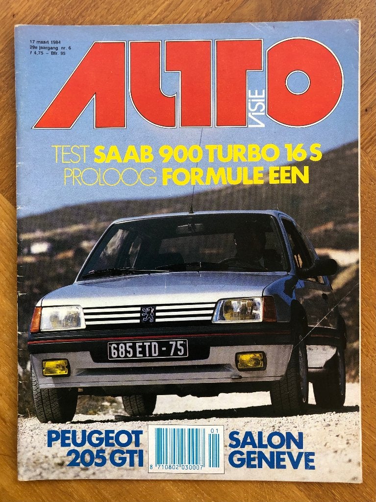 Autovisie nr. 6 1984, Ophalen of Verzenden, Zo goed als nieuw, Autovisie, Peugeot