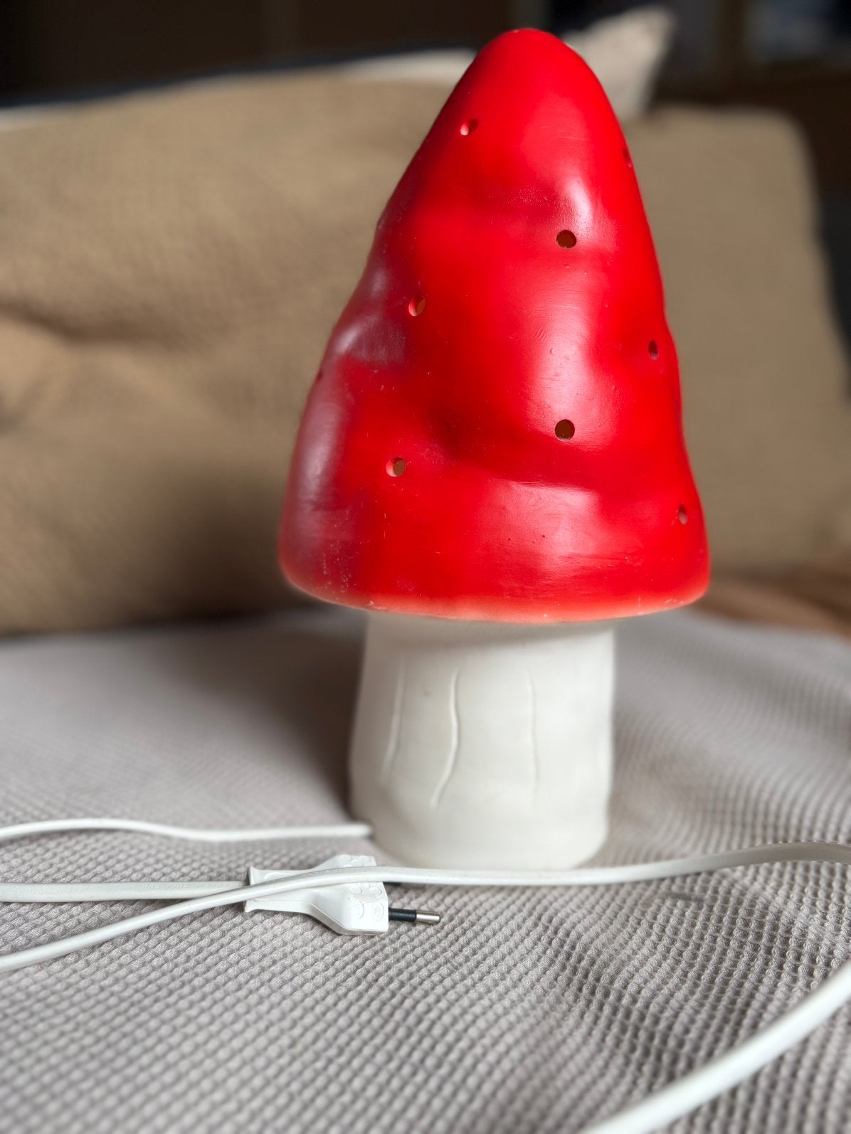 Heico paddenstoelen lampje, Oranje, Ophalen of Verzenden, Zo goed als nieuw