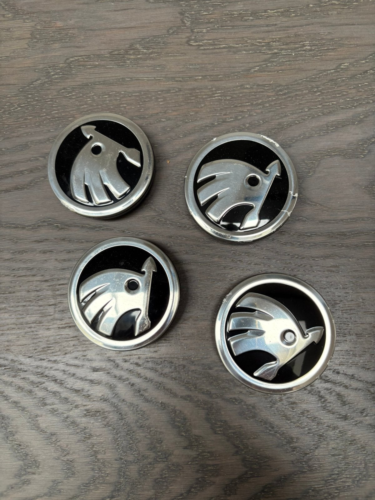 Skoda Naafdoppen 4 stuks 55mm, Auto diversen, Ophalen, Zo goed als nieuw