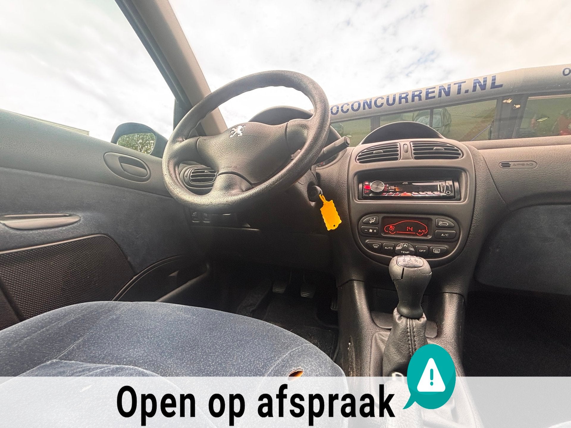 Peugeot 206 1.4 Gentry, Airco Inruil mogelijk., Auto's, Voorwielaandrijving, 4 cilinders, Blauw, Origineel Nederlands
