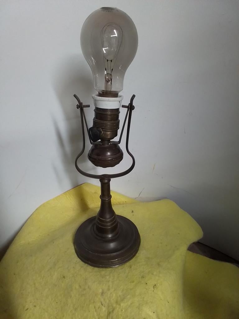 3847) mooi antieke scheeps lamp, Ophalen of Verzenden