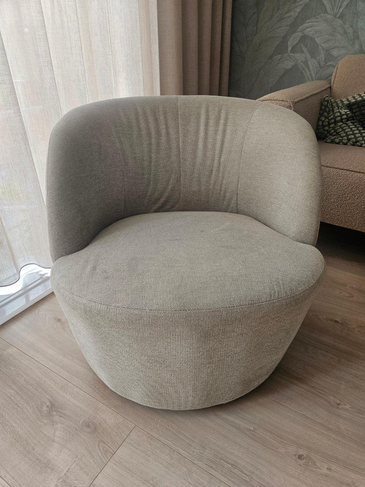 woood serra draaifauteuil, stoel, Huis en Inrichting, Fauteuils, Ophalen, 75 tot 100 cm, Stof, 50 tot 75 cm