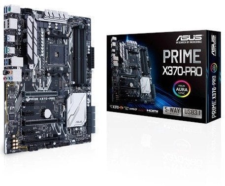 ASUS Prime X370-Pro Moederbord, DDR4, Ophalen of Verzenden, Zo goed als nieuw, Socket AM4