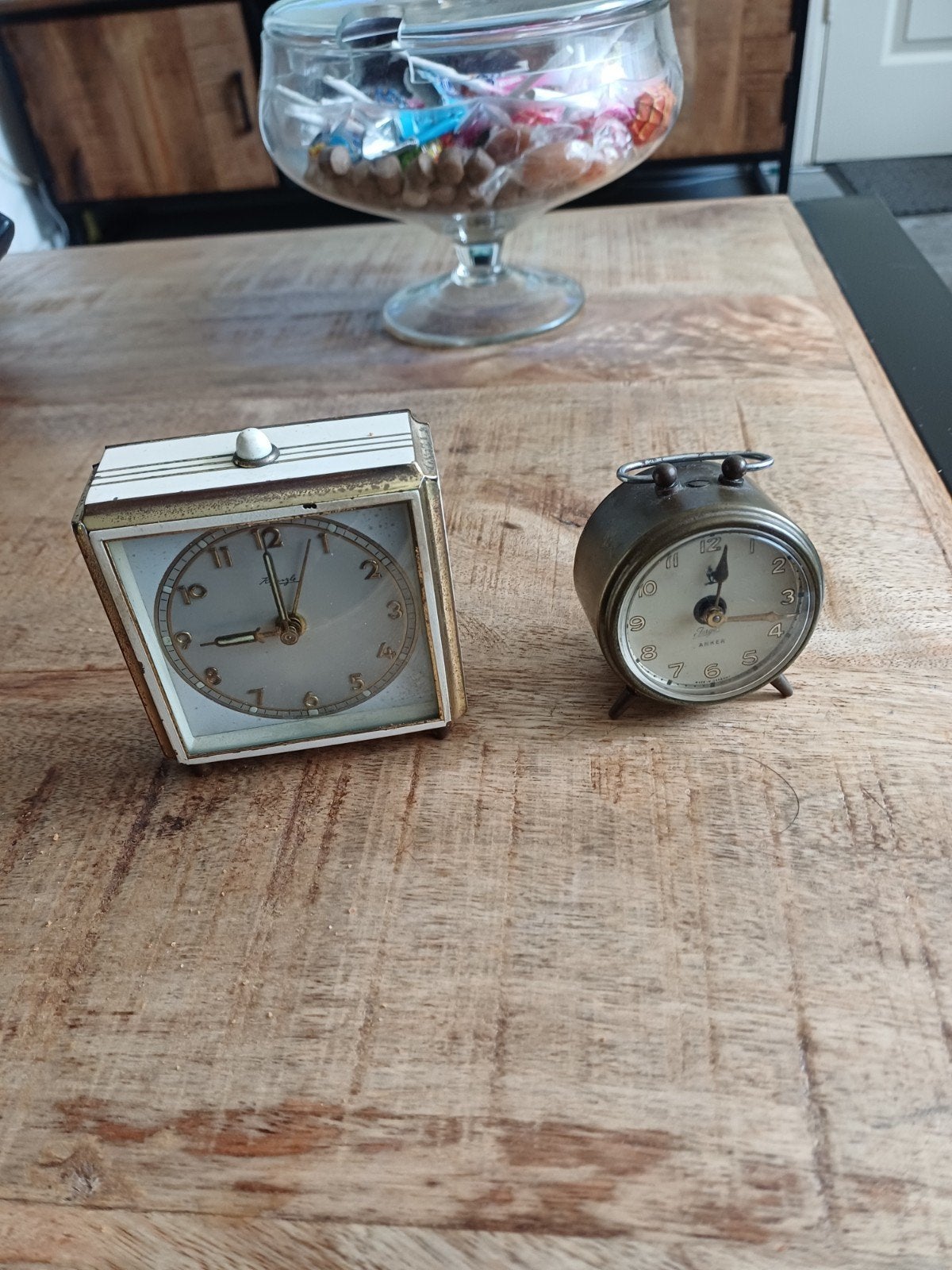 twee vintage reiswekker in perfecte staat, Ophalen of Verzenden