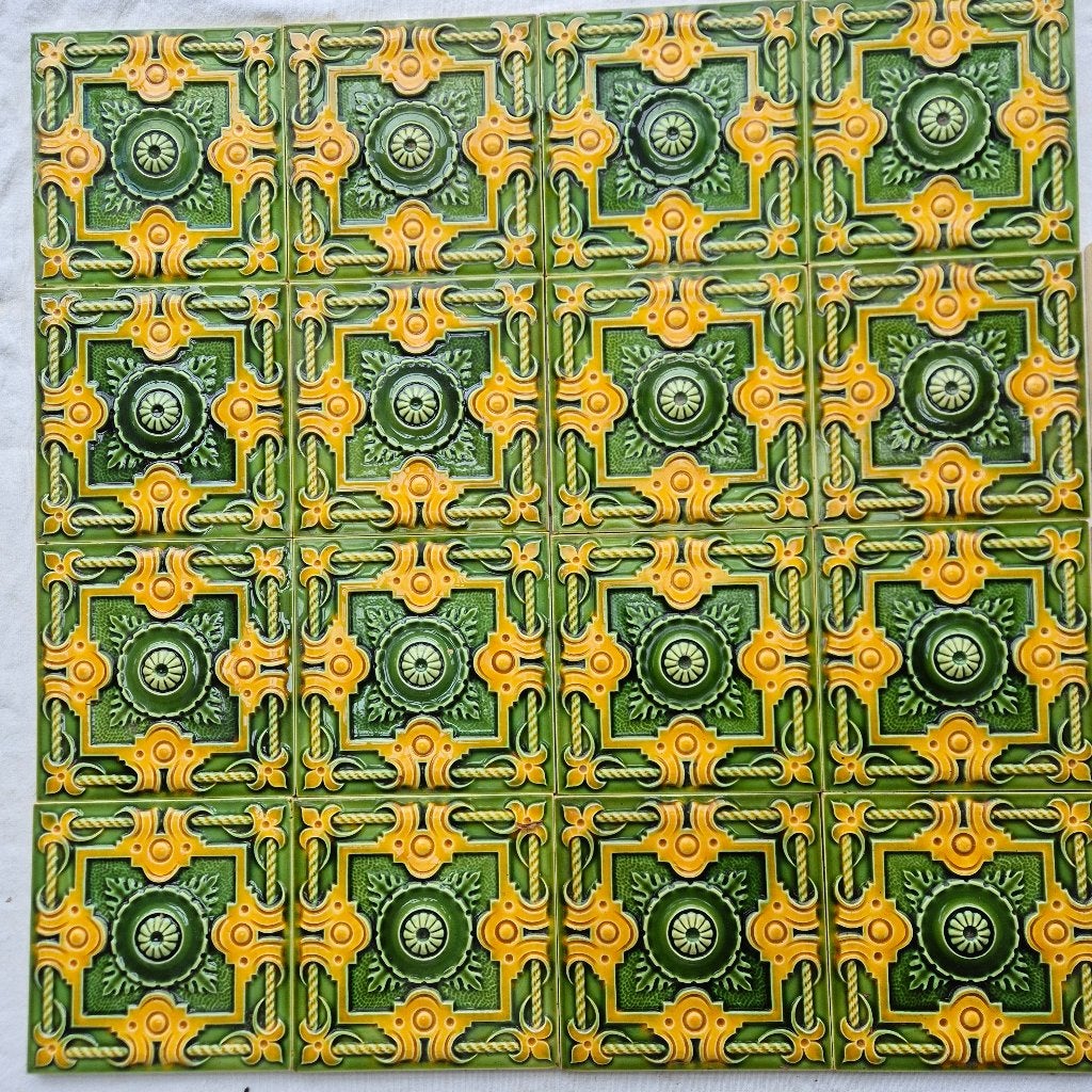 260 stuks art nouveau wandtegels Gilliot Hemiksem, Antiek en Kunst, Ophalen