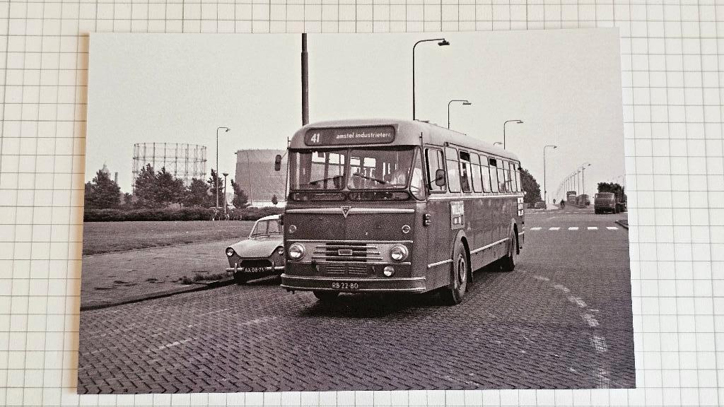 Foto BUS GVB Amsterdam 87 Rijnstraat, Verzamelen, Spoorwegen en Tramwegen, Verzenden, Gebruikt, Bus of Metro, Overige typen